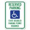 Signmission Reserved Parking State Disabled Parking Permit Required Heavy-Gauge Aluminum Parking, A-1824-23008 A-1824-23008 - alternate 1